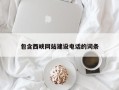 临沂包含西峡网站建设电话的词条